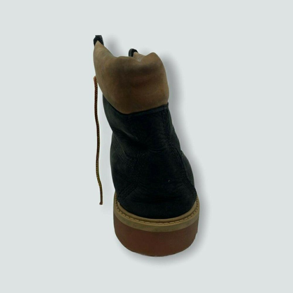 Timberland 6-Inch Premium Boots Mens Navy Blue Tan Good Waterproof Nubuck - Picture 5 of 14